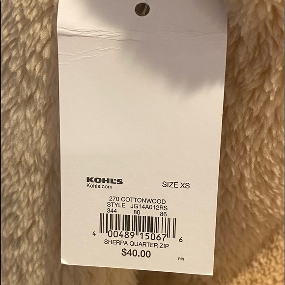 tan cropped sherpa - Picture 5 of 6